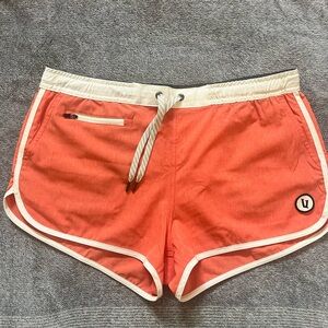 Vuori Coral Athletic Shorts with White Accents